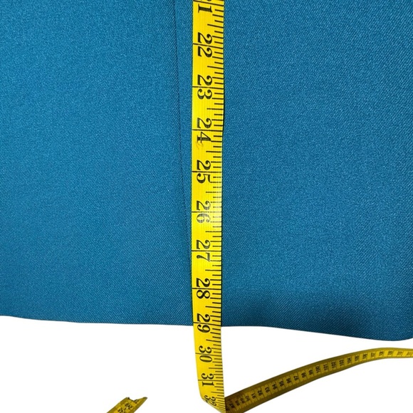 Bend Over Levi Strauss & Co Women's Size 18 W Teal Blazer 1 Button Vintage - Picture 8 of 11